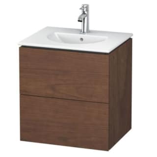 Duravit Lc626007979 Natural Walnut L Cube 20 1 2 Wall Mounted Floating Vanity Cabinet Only Faucet Com