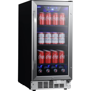 Beverage Cooler And Fridge with Glass Door,30 Can Beverage Mini Fridge,  Adjustable Shelves Dispenser Countertop Refrigerator Cellars, Perfect for  Soda