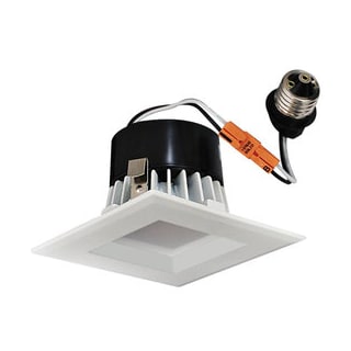 Elco El44230w White 4 Inch Single Light Square Led Retro Fit Elco El44230 Recessed Lights Close A Thumbnail Of The White
