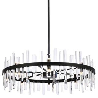 Elegant Lighting 2200D36BK 16 Light Chandelier Serena Black