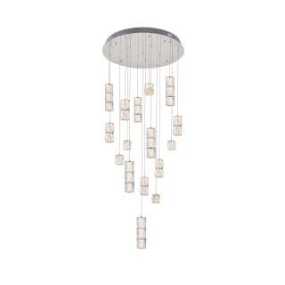 Elegant Lighting 3500d28c Chrome Polaris 16 Light 28 Wide Led Crystal Multi Light Pendant Lightingdirect Com