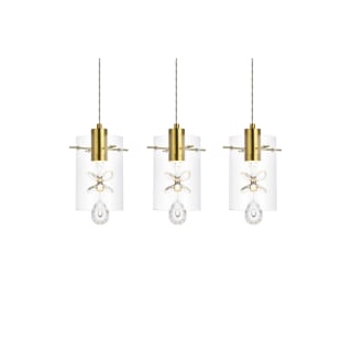 Elegant Lighting 5202D24G Gold Hana 3 Light 24