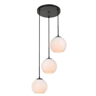 A thumbnail of the Elegant Lighting LD2209 Black / Frosted White