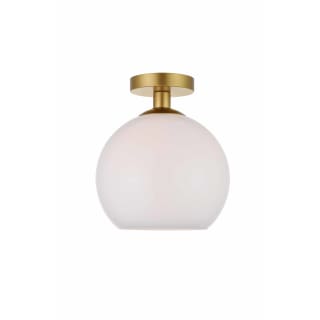 A thumbnail of the Elegant Lighting LD2211 Brass / Frosted White