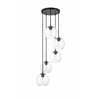 A thumbnail of the Elegant Lighting LD2226 Black / Clear