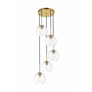 A thumbnail of the Elegant Lighting LD2226 Brass / Clear