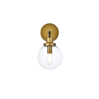 A thumbnail of the Elegant Lighting LD7031W8 Black / Brass / Clear