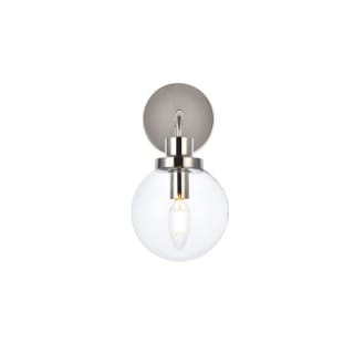 A thumbnail of the Elegant Lighting LD7031W8 Polished Nickel / Clear