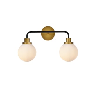 A thumbnail of the Elegant Lighting LD7032W19 Black / Brass / Frosted