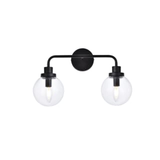 A thumbnail of the Elegant Lighting LD7033W19 Black / Clear