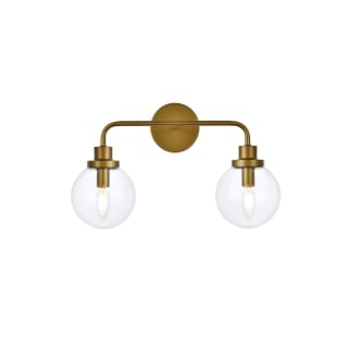 A thumbnail of the Elegant Lighting LD7033W19 Brass / Clear