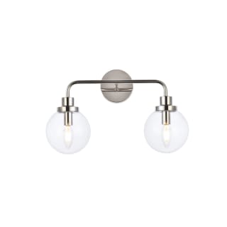 A thumbnail of the Elegant Lighting LD7033W19 Polished Nickel / Clear