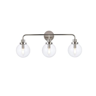 A thumbnail of the Elegant Lighting LD7035W28 Polished Nickel / Clear