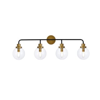 A thumbnail of the Elegant Lighting LD7037W38 Black / Brass / Clear