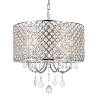 Elise 17 inch Pendant in Chrome Elegant Lighting LD711D17C
