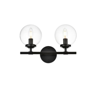 A thumbnail of the Elegant Lighting LD7302W15 Black / Clear