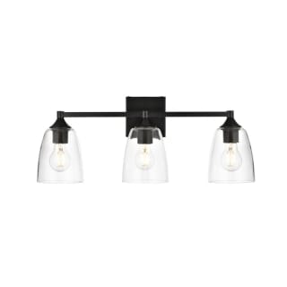 A thumbnail of the Elegant Lighting LD7307W24 Black / Clear