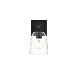 A thumbnail of the Elegant Lighting LD7307W5 Black / Clear