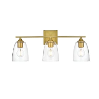 A thumbnail of the Elegant Lighting LD7309W24 Brass / Clear