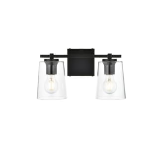 A thumbnail of the Elegant Lighting LD7310W14 Black / Clear