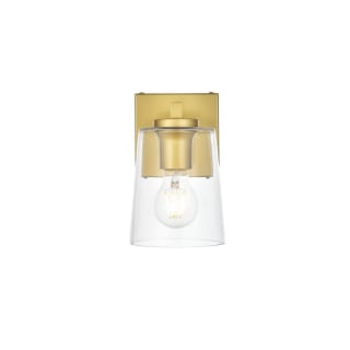 A thumbnail of the Elegant Lighting LD7310W5 Brass / Clear