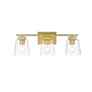 A thumbnail of the Elegant Lighting LD7312W23 Brass / Clear