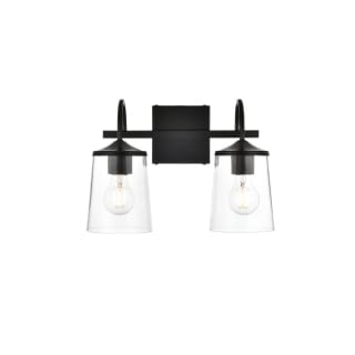 A thumbnail of the Elegant Lighting LD7313W14 Black / Clear