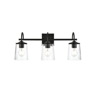 A thumbnail of the Elegant Lighting LD7313W24 Black / Clear