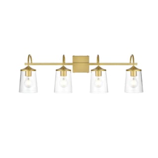 A thumbnail of the Elegant Lighting LD7313W33 Brass / Clear