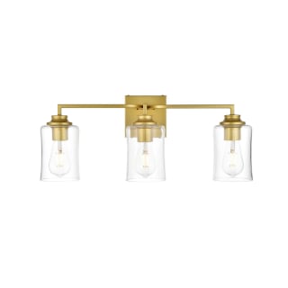 A thumbnail of the Elegant Lighting LD7314W23 Brass / Clear