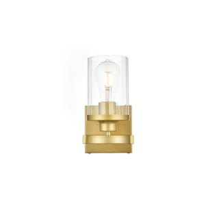 A thumbnail of the Elegant Lighting LD7316W5 Brass / Clear