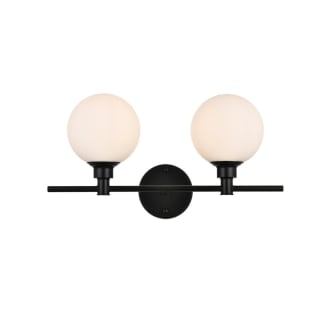 A thumbnail of the Elegant Lighting LD7317W19 Black / Frosted White