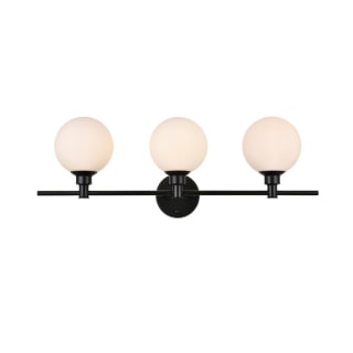 A thumbnail of the Elegant Lighting LD7317W28 Black / Frosted White