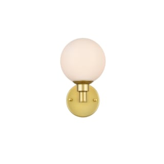 A thumbnail of the Elegant Lighting LD7317W6 Brass / Frosted White