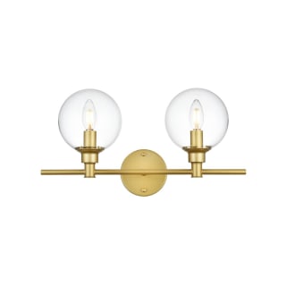 A thumbnail of the Elegant Lighting LD7318W19 Brass / Clear
