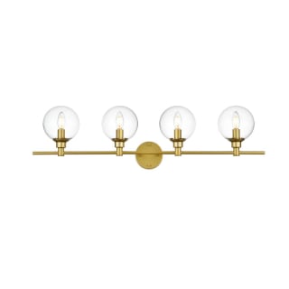 A thumbnail of the Elegant Lighting LD7318W38 Brass / Clear