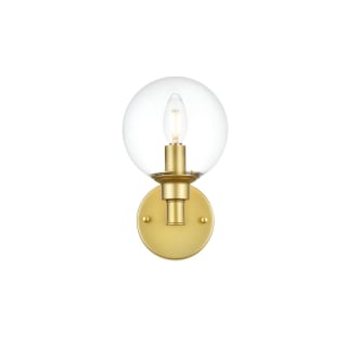 A thumbnail of the Elegant Lighting LD7318W6 Brass / Clear
