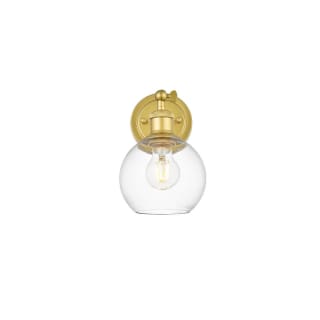 A thumbnail of the Elegant Lighting LD7325W6 Brass / Clear