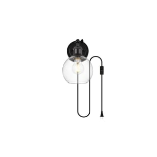 A thumbnail of the Elegant Lighting LD7330W6 Black / Clear