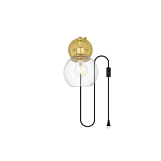 A thumbnail of the Elegant Lighting LD7330W6 Brass / Clear