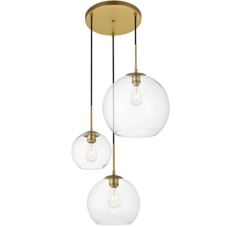 A thumbnail of the Elegant Lighting LD2218 Brass / Clear