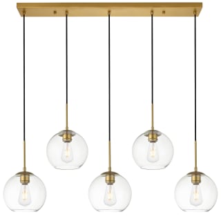A thumbnail of the Elegant Lighting LD2228 Brass / Clear
