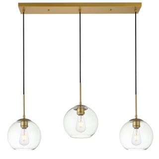 A thumbnail of the Elegant Lighting LD2236 Brass / Clear