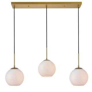 A thumbnail of the Elegant Lighting LD2237 Brass / Frosted White