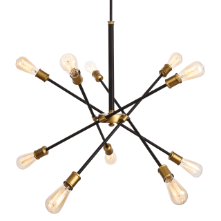 A thumbnail of the Elegant Lighting LD8003D28 Black / Brass