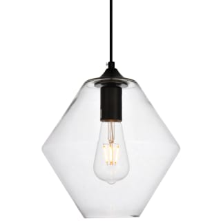 A thumbnail of the Elegant Lighting LDPD2115 Black / Clear