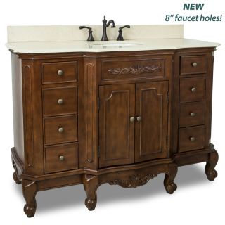 Elements Van062 48 T Mc Painted Nutmeg Cream Marble Clairemont Collection 50 1 4 Inch Bathroom Vanity Cabinet With Counter Top And Bowl Faucet Com