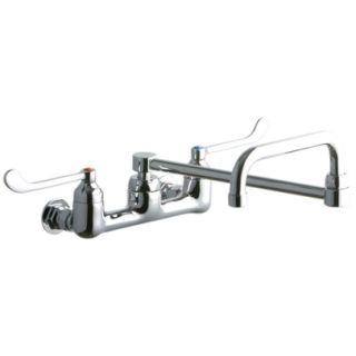 Elkay Lk940ds20t6h Chrome Ada 8 Centerset Wall Mount Food Service