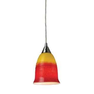 A thumbnail of the Elk Lighting 10218/1 Satin Nickel / Fire Glass