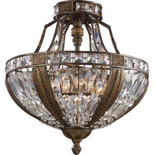 flush semi elk 2494 lighting millwood light bronze antique fixture ceiling lightingdirect mounts